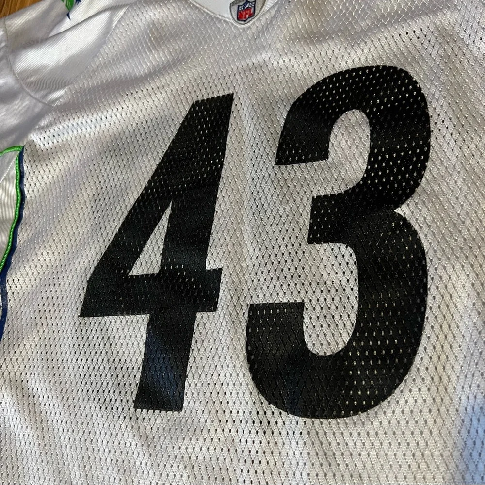Reebok Pittsburgh Steelers Super Bowl XLIII Jersey Troy Polamalu Large 14-16